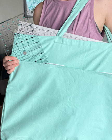 Sac fourre-tout en toile avec système de coupe « You're Sew Magnetic » par SewTites